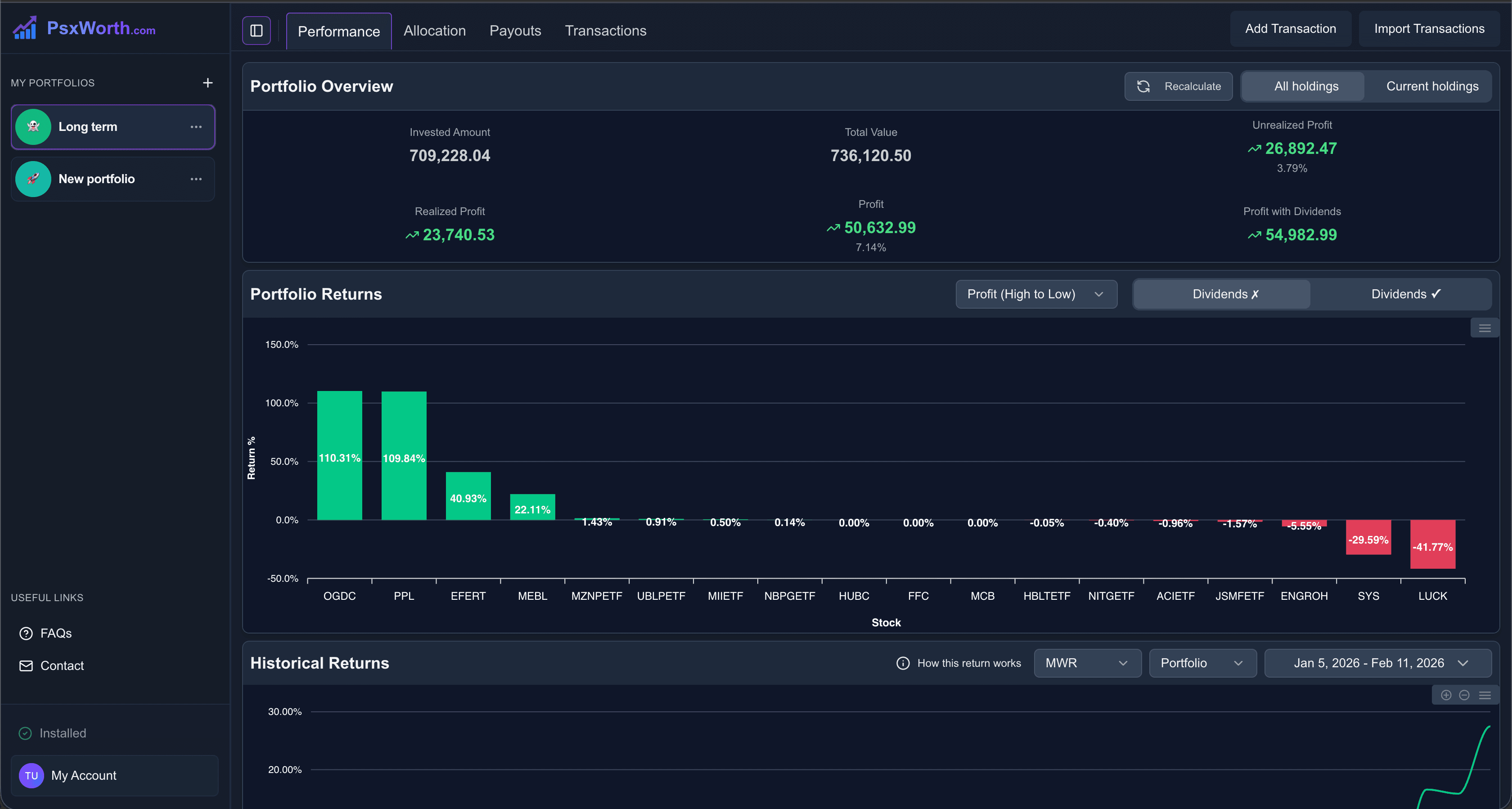 Dashboard demo preview